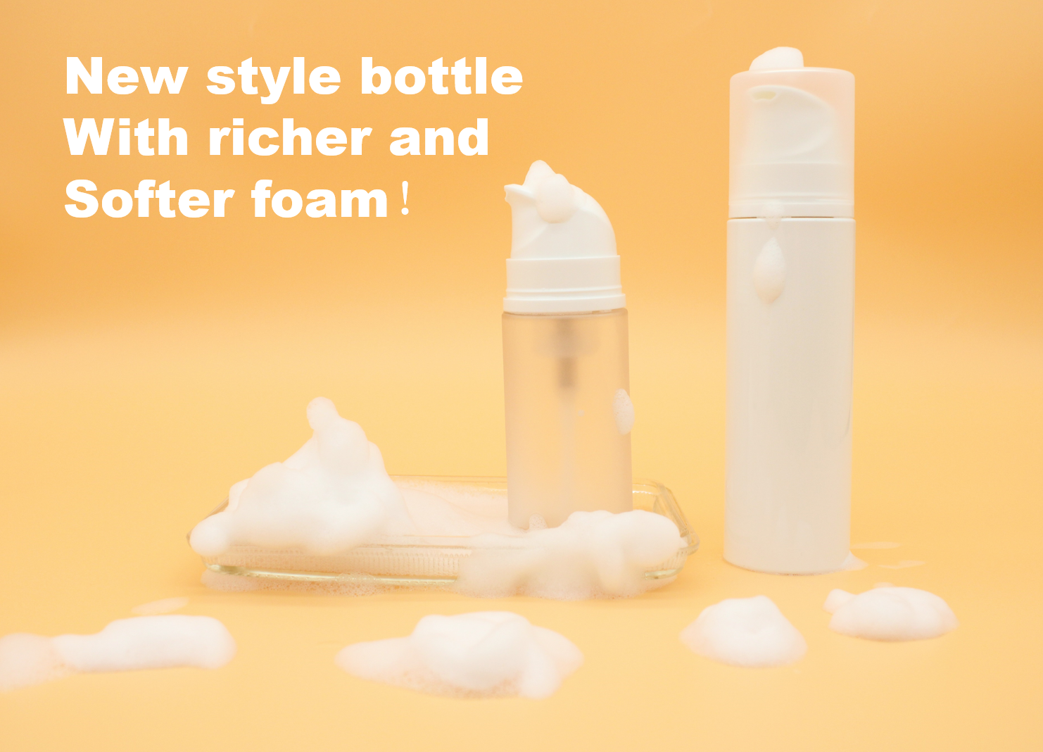 New style foam bottle with much softer foam}
