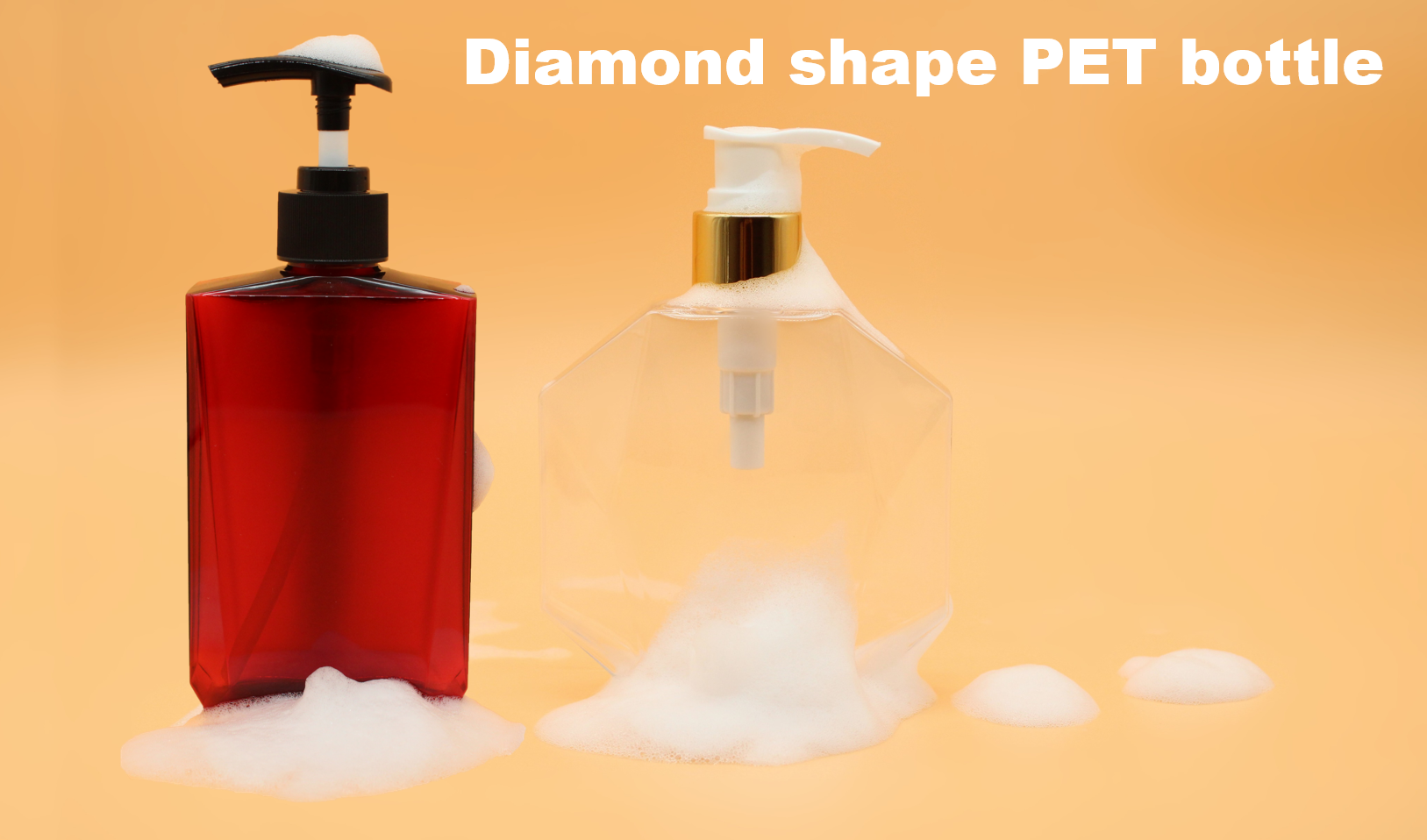 Diamond shape PET bottle}